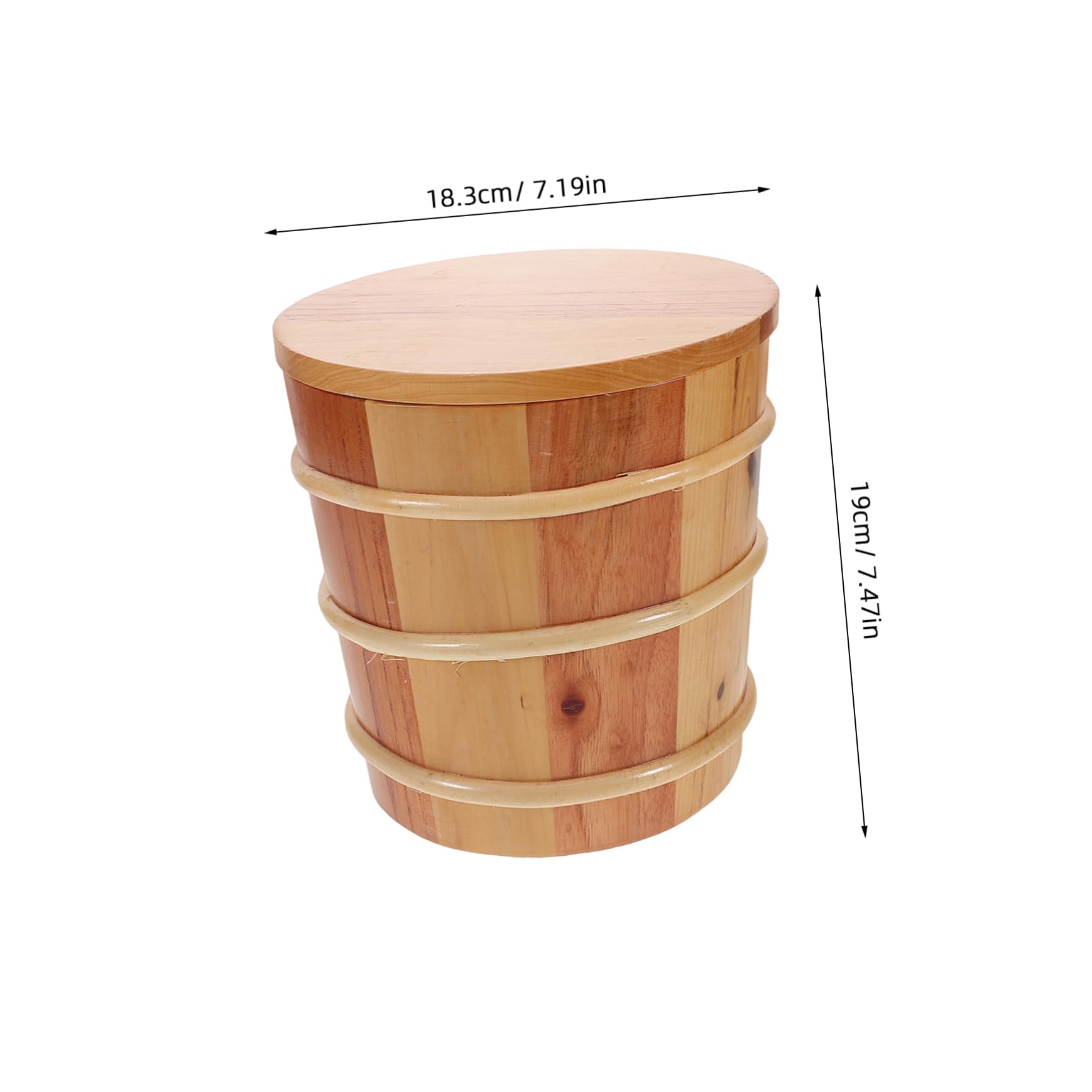 Alipis Secchiello Per Al Vapore in Massello Capacità Per Conservare e Alimenti Secchi Con Per Mantenere Freschezza Design Per Cucina