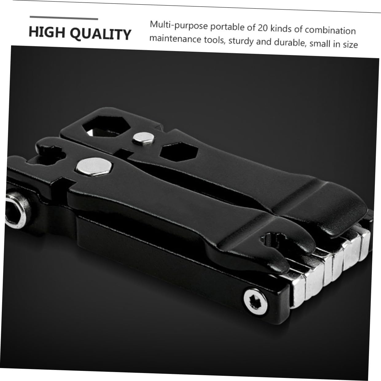 2 Pezzi Strumento Riparazione Bici Multi in Carbonio Design Kit Manutenzione Portatile per Altri Utensili e Facile Trasportare