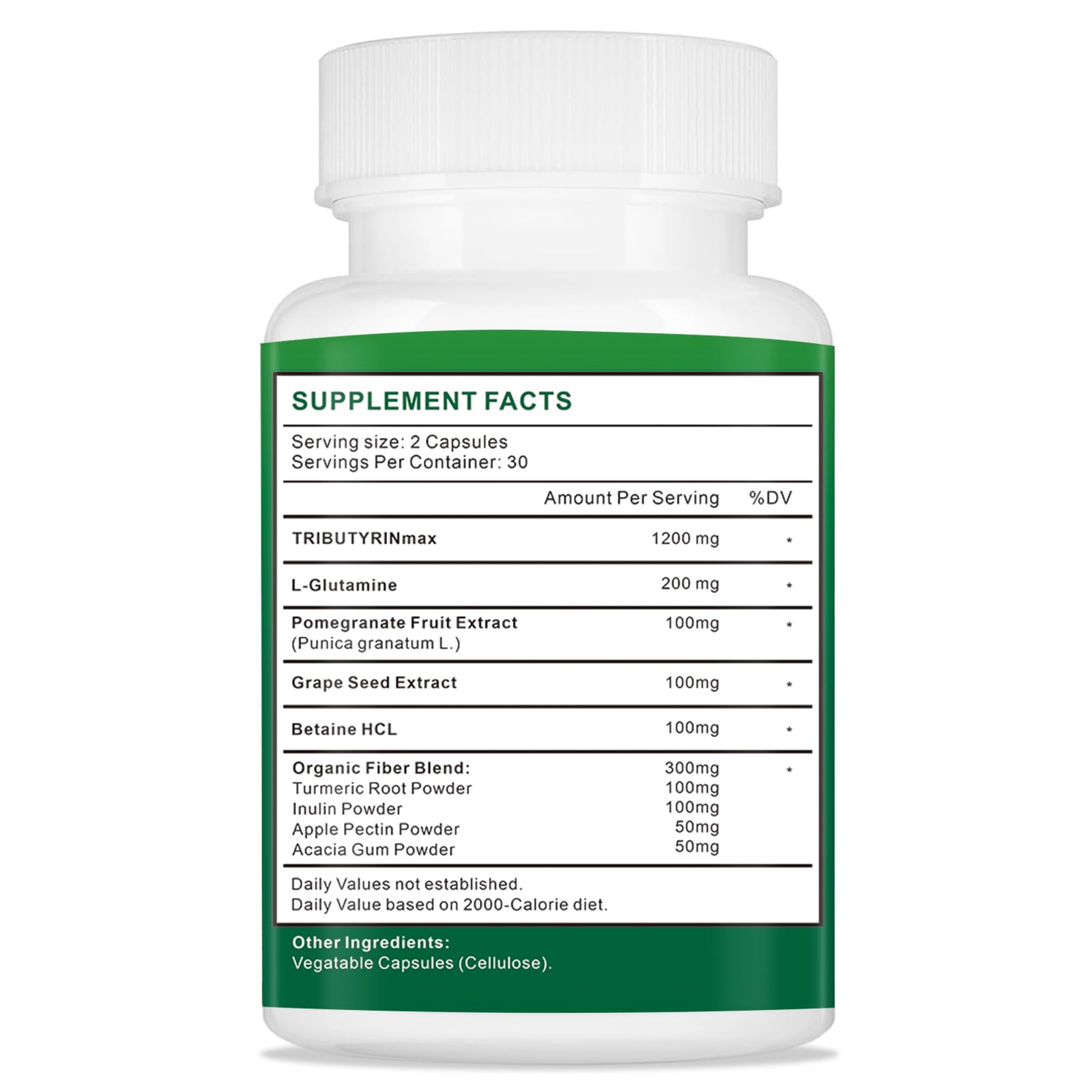 TRIBUTYRINmax Supplement 1200mg for Gut Health,Vegan,Butyrate Gut Health Supplement for Digestive, Leaky Gut, Colon, Microbiome - 60 Softgels — Amazon image 2