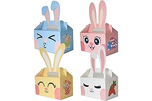 Easter Treat Boxes- 12pcs Easter Mini Baskets for Classrooms