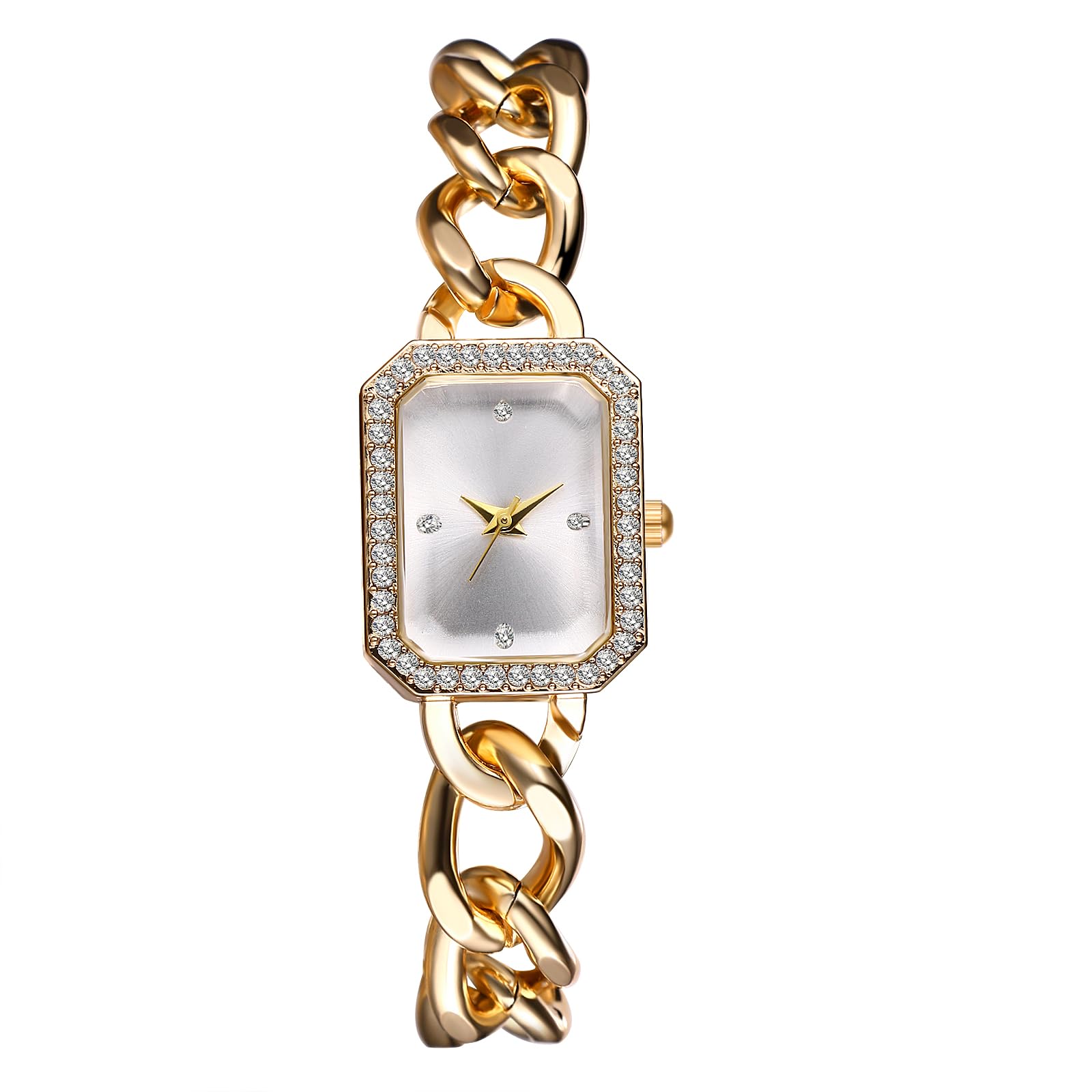 JewelryWe Herrenuhr Edelstahl Leuchtende Uhren: 30m Wasserdi