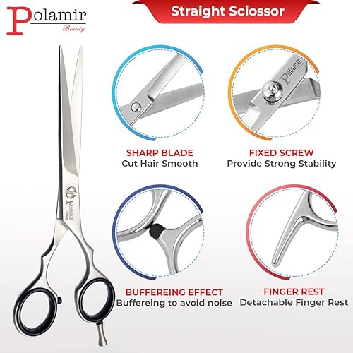 Miniatura 2 de 's - Juego de aseo para perros de 6 pulgadas con tijeras de peluquero y peine, para gatos, cachorros, conejos, Golden Retriever, pastor alemán,