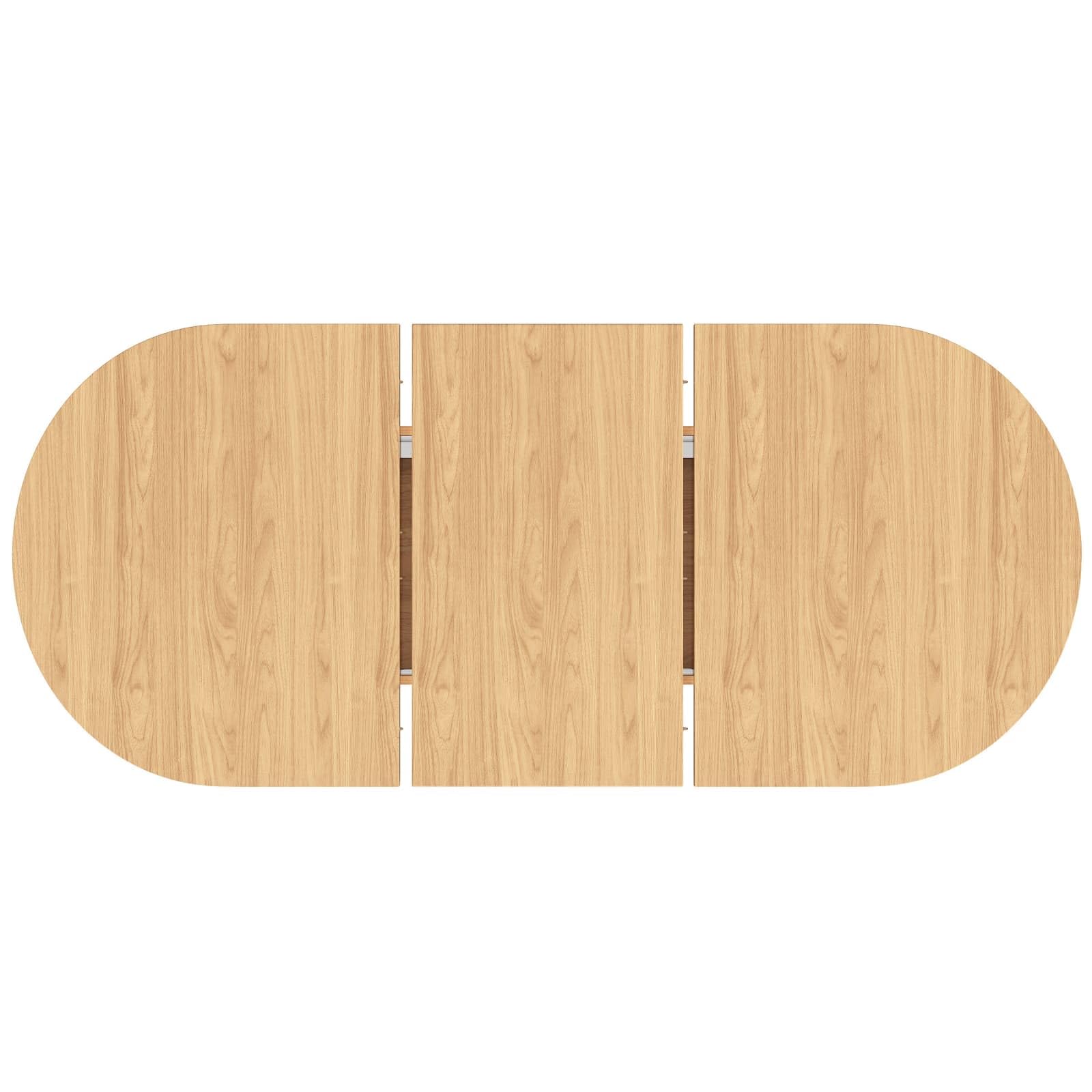 Sweiko Table à Manger Extensible avec Rangement Caché, Bureau Convertible avec Épais, Dining Table avec Pieds Rainurés, Meuble Gain de Place pour Salon, Cuisine