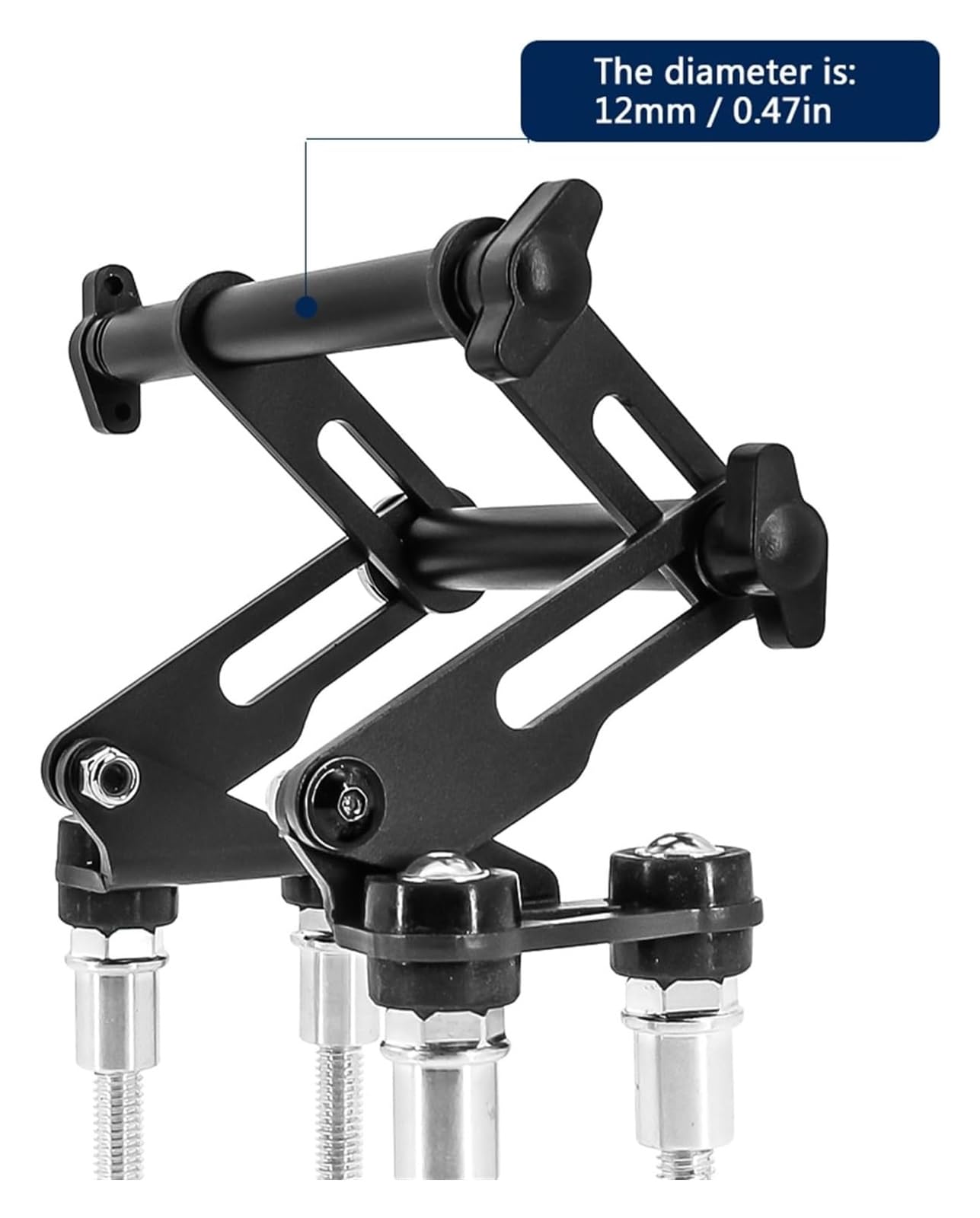Per BMW F 650 GS 2008- Moto Regolabile Estensibile Telefono Navigazione Supporto GPS Targa Cavalletto Supporto Telefono Moto