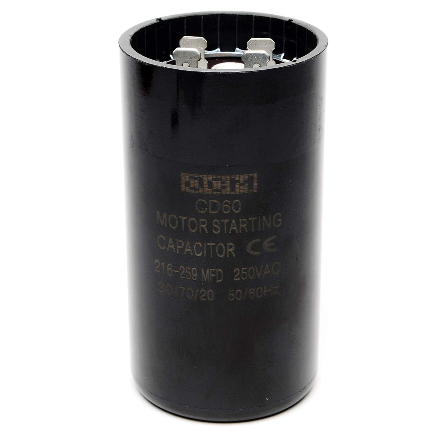 JCM Motor Start Capacitor 216-259 uf MDF 220-250V AC 50/60 Hz Round CD60
