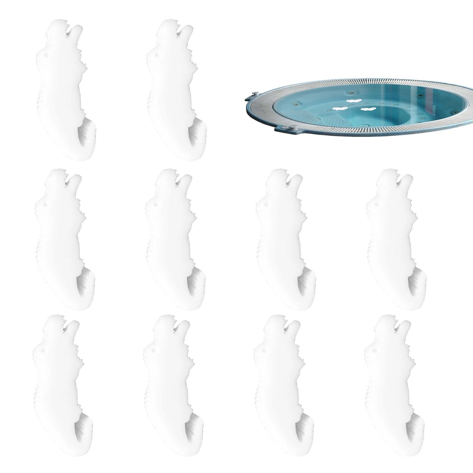 Swimming Pool Dirt Absorbing Sponge - 10 Pieces Bathroom Cleaning Skimmer - Dirt Absorber for Hot Tub,for Kitchen Bathroom House Patio Lawn Garden Pool Spa Ground Outdoor