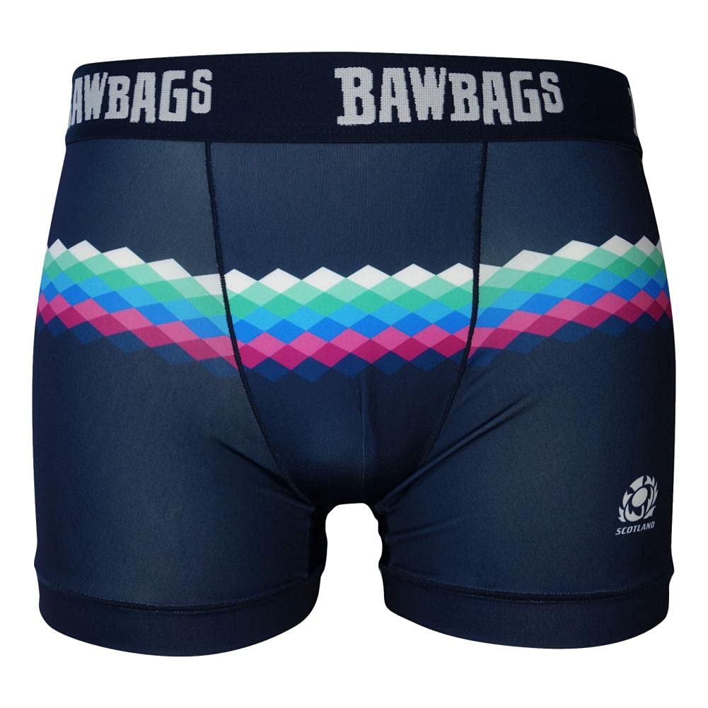Bawbags Cool De Sacs Scotland Rugby Landscape Technical Boxer Shorts