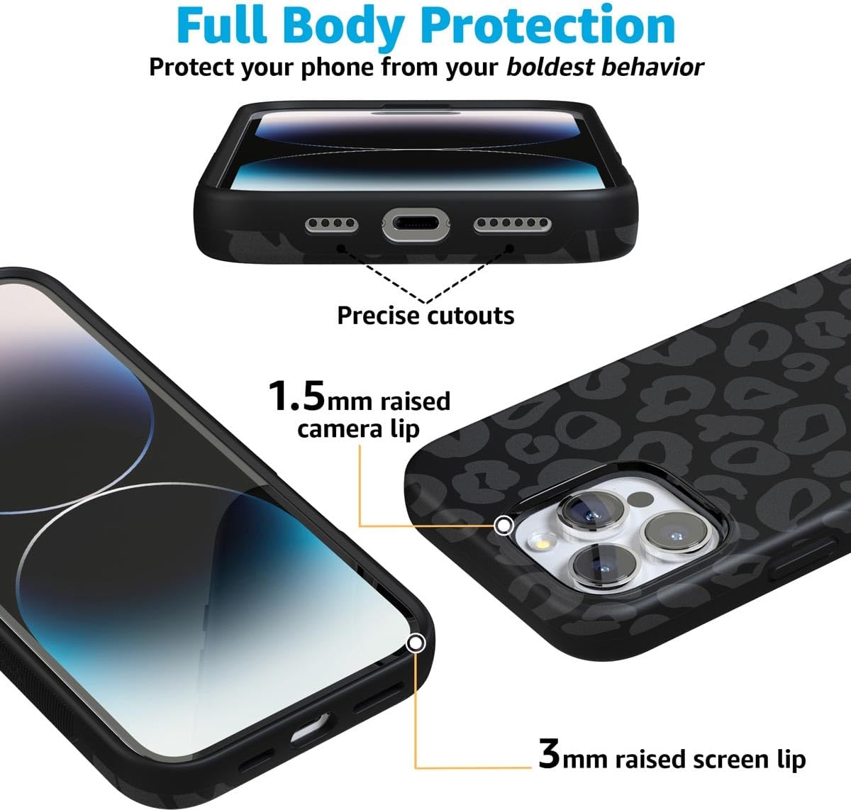 Casely iPhone 16 Pro Max Case | Into The Wild | Black Leopard | Bold Protective Design | Compatible with MagSafe - Image 5