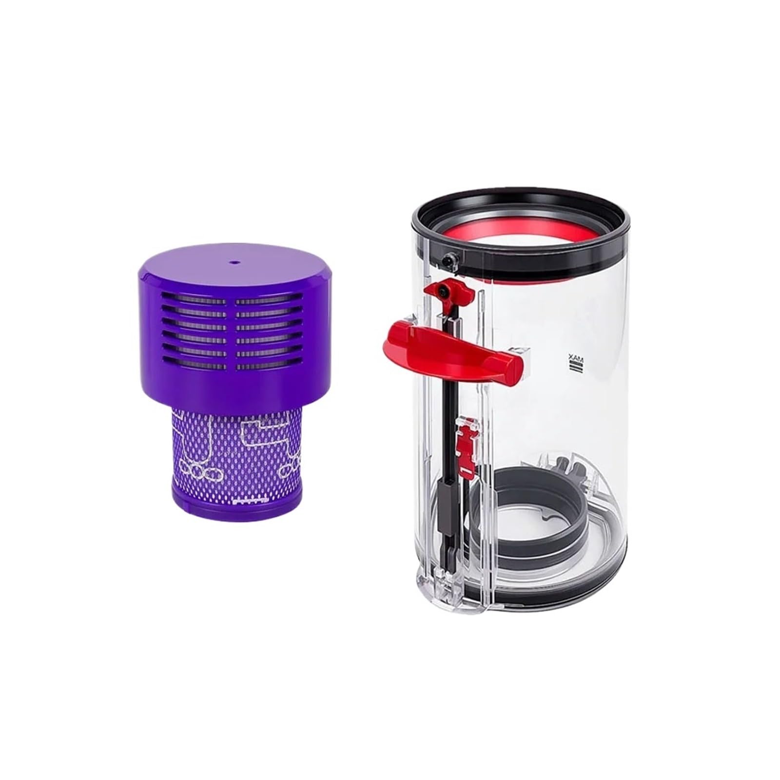 SHAKUHEBZD Dust Bucket HEPA Rear Filter Kit, Compatible with Dyson, V10