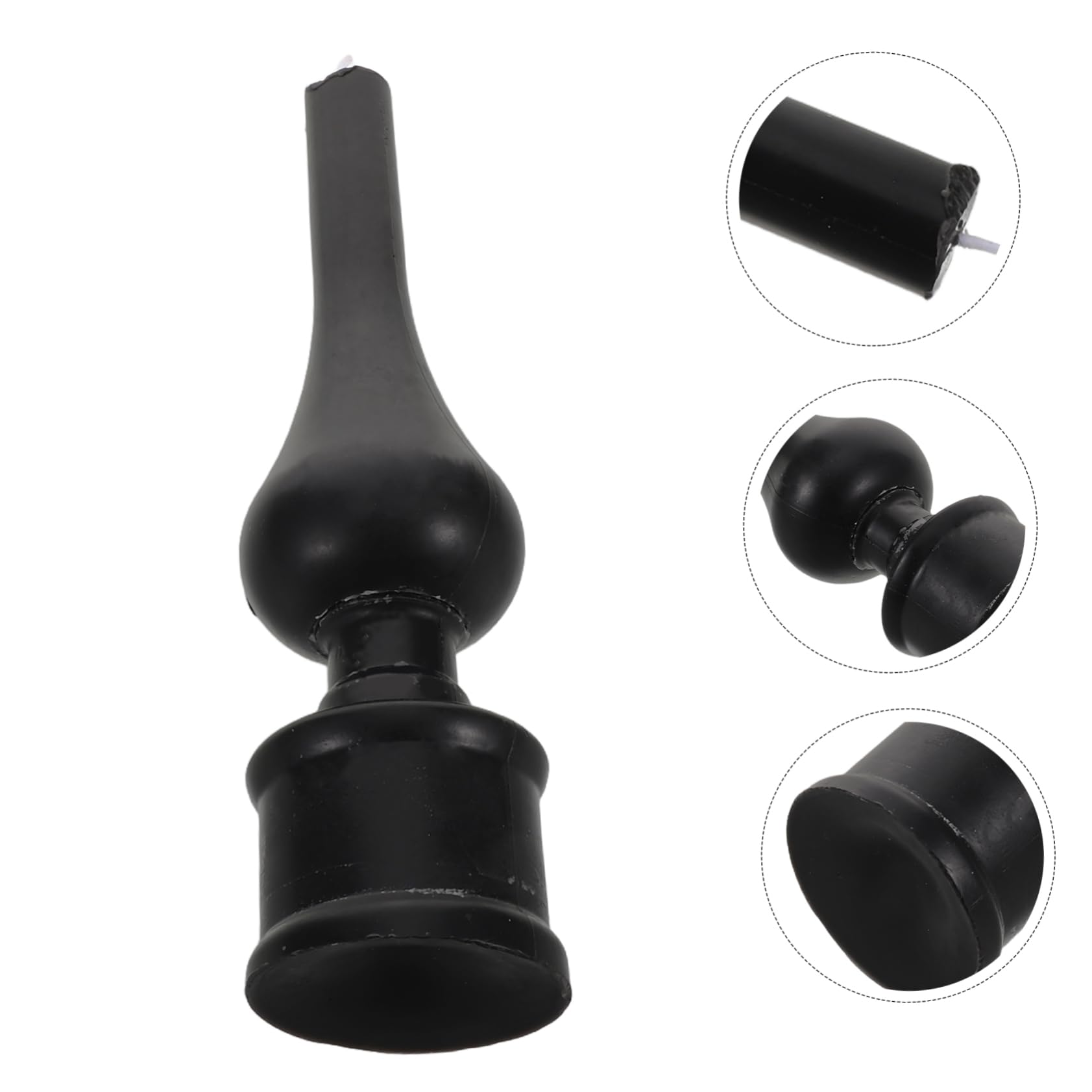 Design Candela Religiosa Nera, Elegante Ebraica per Cerimonie