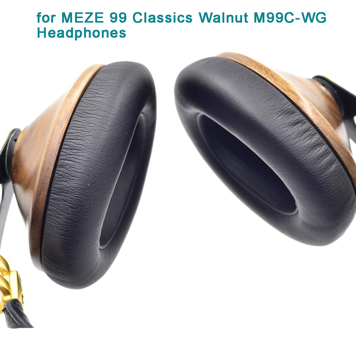 Meze Audio イヤーパッド 黒 レザー Meze Audio 99 Series Earpads - Premium Headphone Earpads