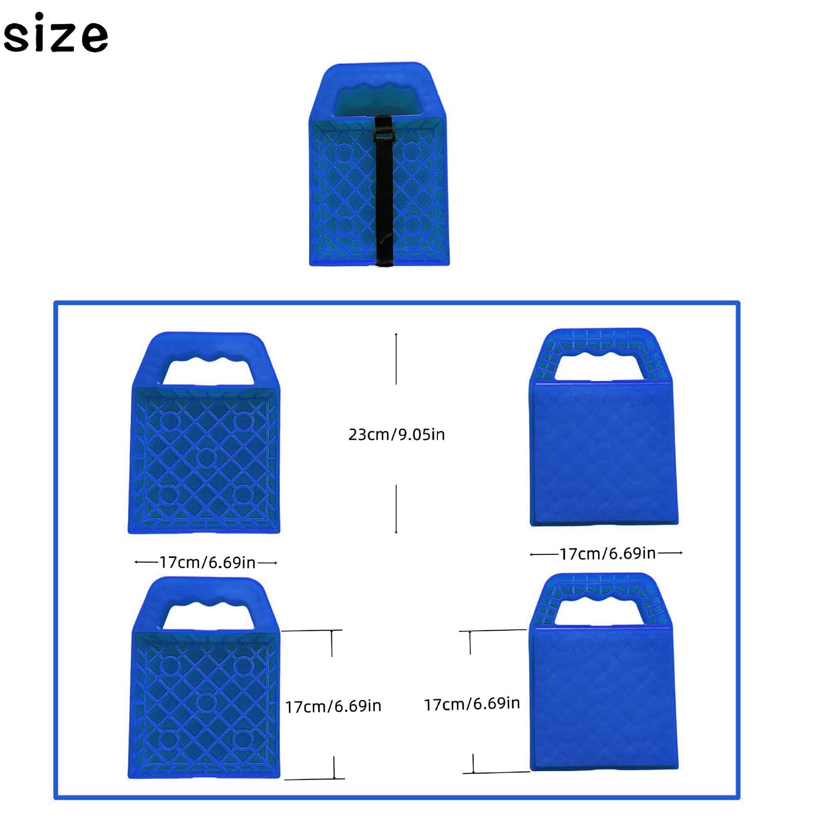 Cales de Nivelage pour Camping-Car | Blocs Aplanisseurs Lot de 4,Stabilisateurs Sécurisés pour Voyages Plage Pique-Nique Entretien Piscine Camping Routier Motorhome