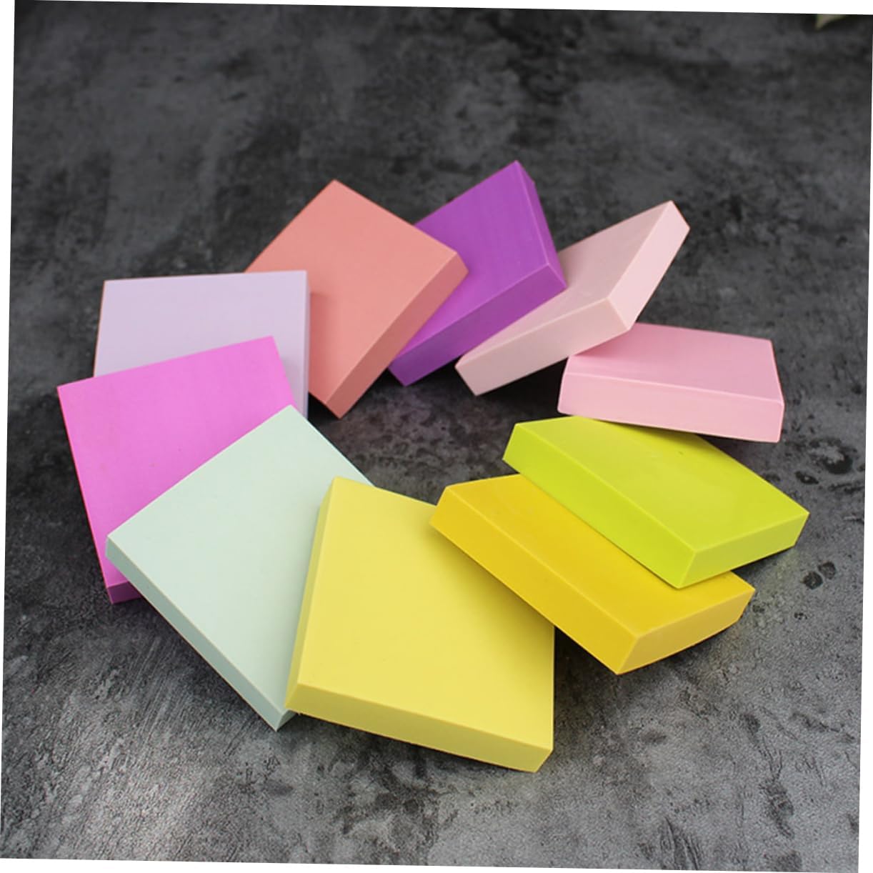10pcs Round Carved Rubber Brick for Scrapbooking and DIY Projects
