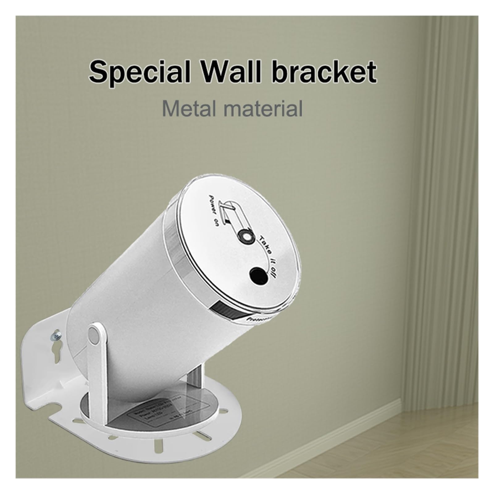 Soporte for Proyector, Compatible con Huaweishi, Soporte De Pared HY300 Pro | Soporte de montaje en pared metálico multiusos for instalación de proyectores(DT15)
