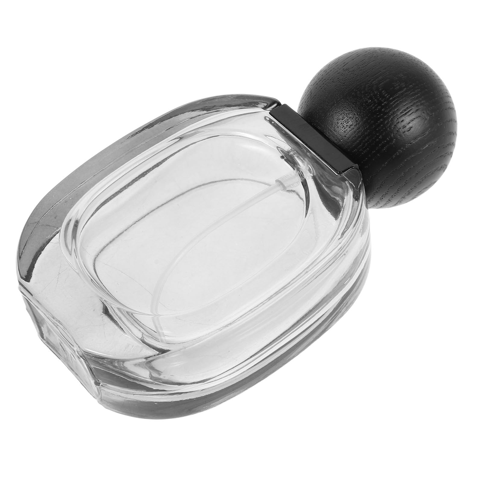 4pcs 30ml Portable Refillable Perfume Atomizer Bottles with Pressdown Spray and Tight Seal, Black Glass Travel for Airport Checks and Commute
