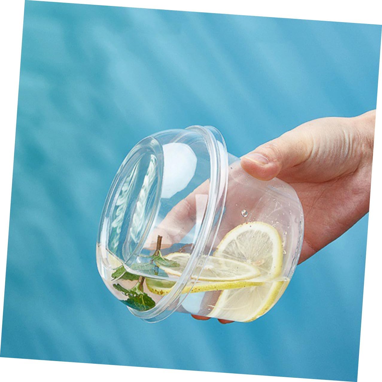 Small Dessert Packaging Boxes with Lid 360ml Dome Food Storage Containers for Candy, Cake, and Fruit Takeout, Single-use Plastic Cupcake Carrier for Bakery and To-go