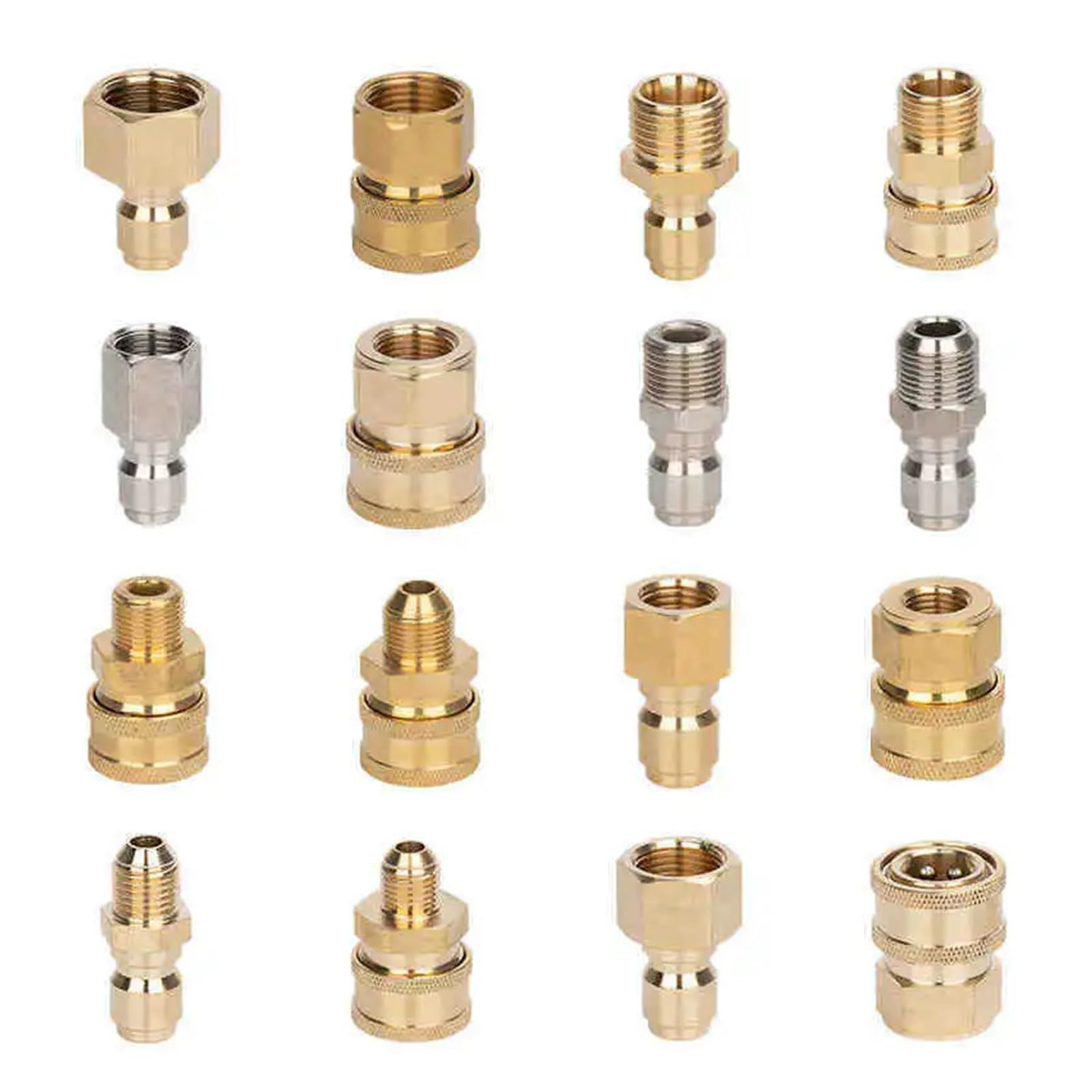 1 pz. Idropulitrice ad Alta Pressione 1/4 Adattatore Raccordo a sgancio rapido Kit connettore in Ottone Accoppiatore Maschio Femmina for Lancia idropulitrice Bollitore in Schiuma(4)