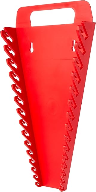 Sealey WR08 Spanner Rack, Capacity 15 Spanners,Red