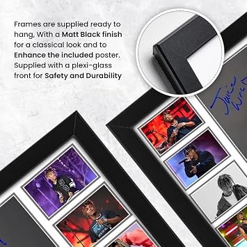 AllStarMedia Tribute Too Juice WRLD Signed Poster Print - Limited Edition Autograph Fan Gift – Collectible Memorabilia Merchandise (Framed A4 (30x21cm))