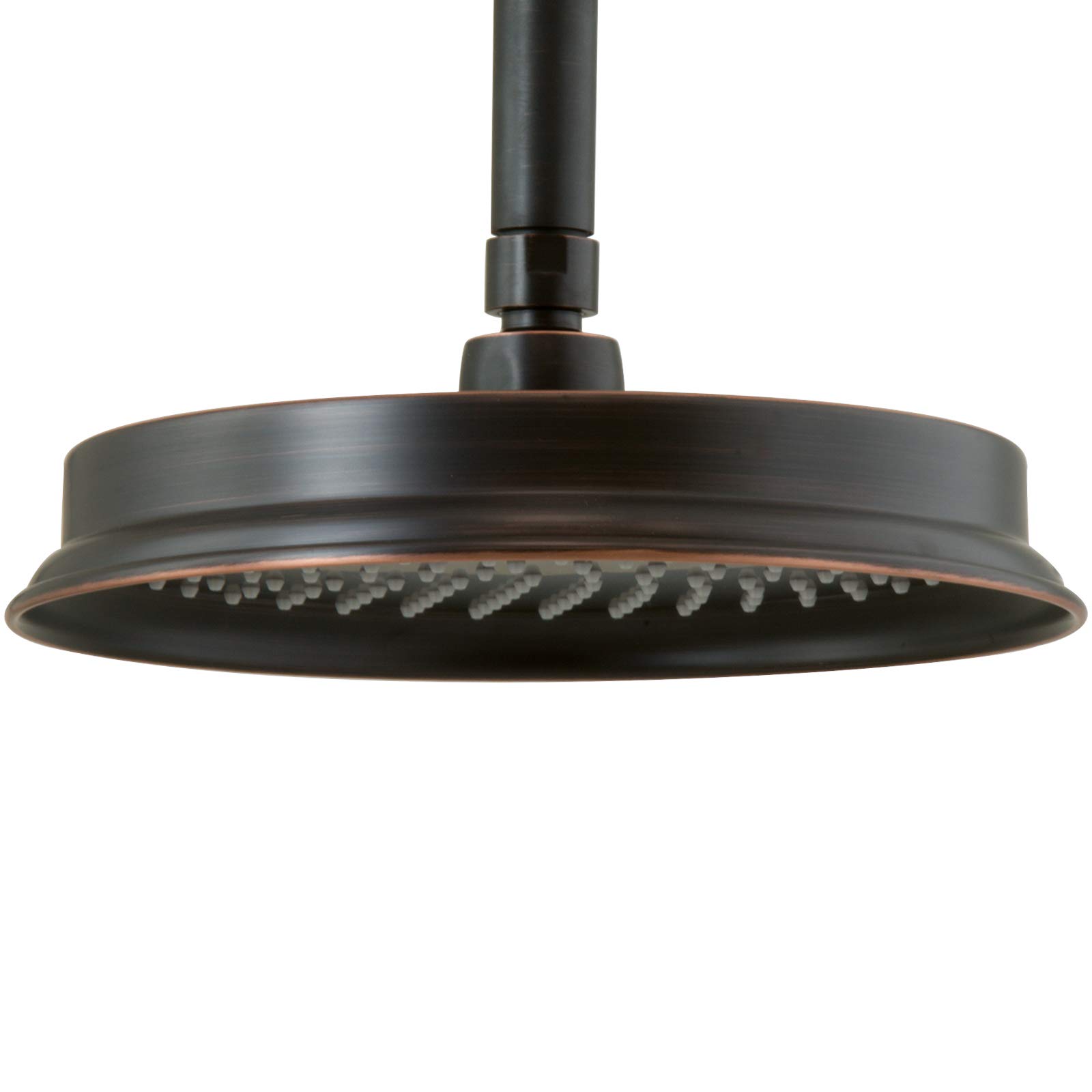 Cabezal de Ducha Nostalgia Retro Negro con Brazo de Pared Antiguo, Latón Macizo, Ø 22,5 cm, 140 Boquillas, Conexión 1/2"