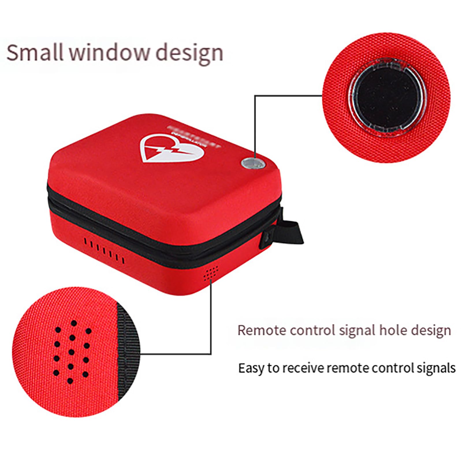 NGARY Tote First Responder, Kit De Emergencia Portátil, Bolsa para Traumatismos con Ventana Pequeña Y Diseño De Orificio De Señal De Control Remoto, para Suministros Médicos