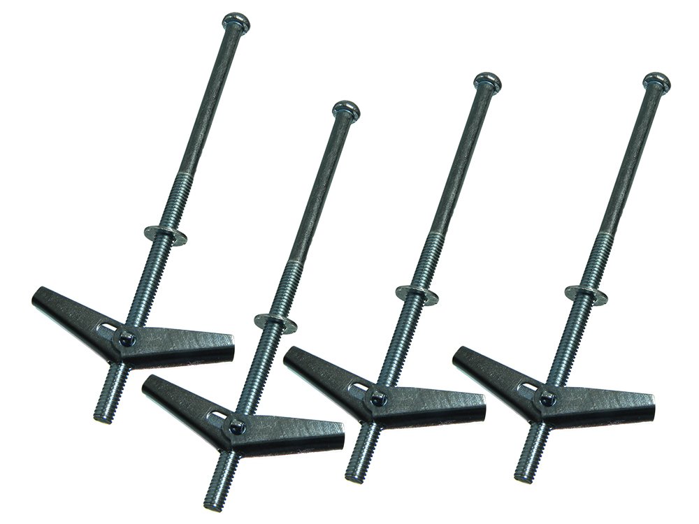 One Stop DIY 12 x SPRING TOGGLE HOLLOW CAVITY WALL FIXING GRAVITY 50 X 4 X 90MM NEW