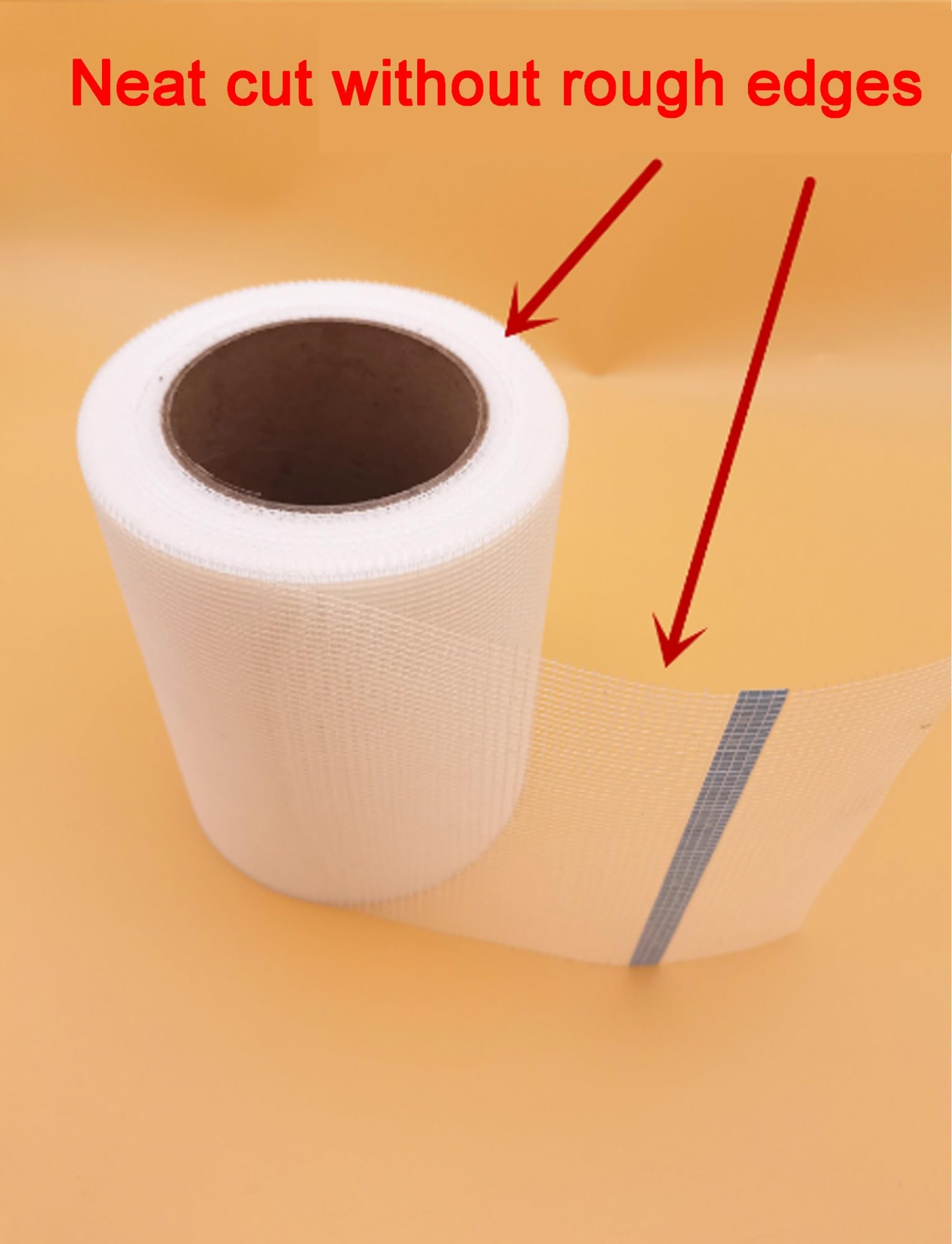 Generico Nastro in rete for cartongesso, rotolo di nastro for giunti di riparazione for cartongesso in rete 8/13 da 82 piedi, autoadesivo, for riparare fori, crepe nel muro(Size2,30cm/2500cm)
