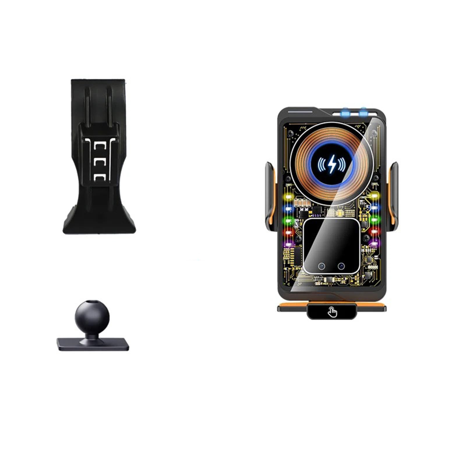 MOGFLMAN Car Phone Holder for Ford Mustang 2015-2021, LHD Car Phone Holder