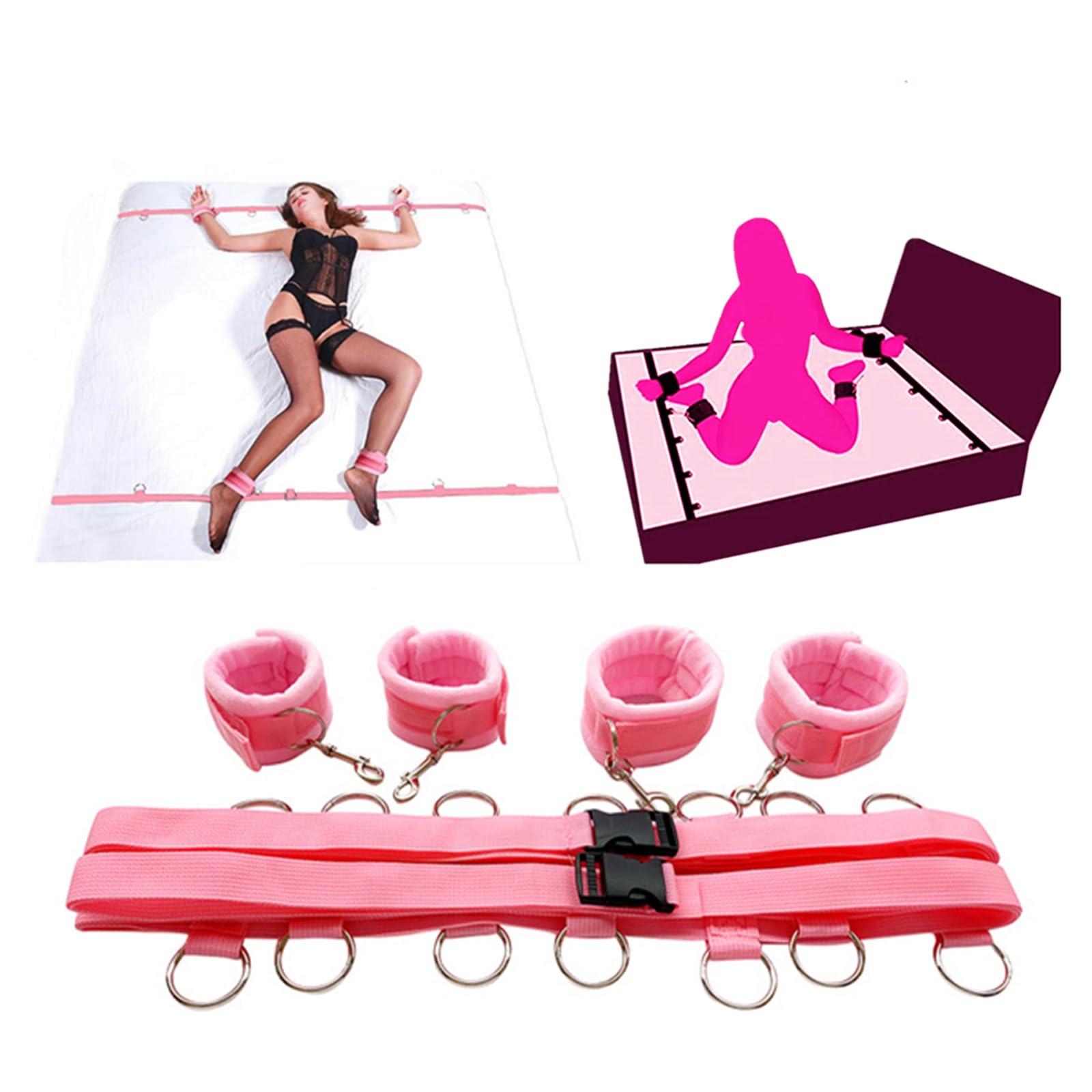 Bǒǹdâgê Kît Pareja Juguetes êróticôs para Pareja Šêxuales Kit Juguetes Šêxo Mujer Bedroom Šêx toystore Couples ȅsposas Šêxuales de Parejas àdultos Trǎíníng Tool Set Pareja Placer ȅsposas