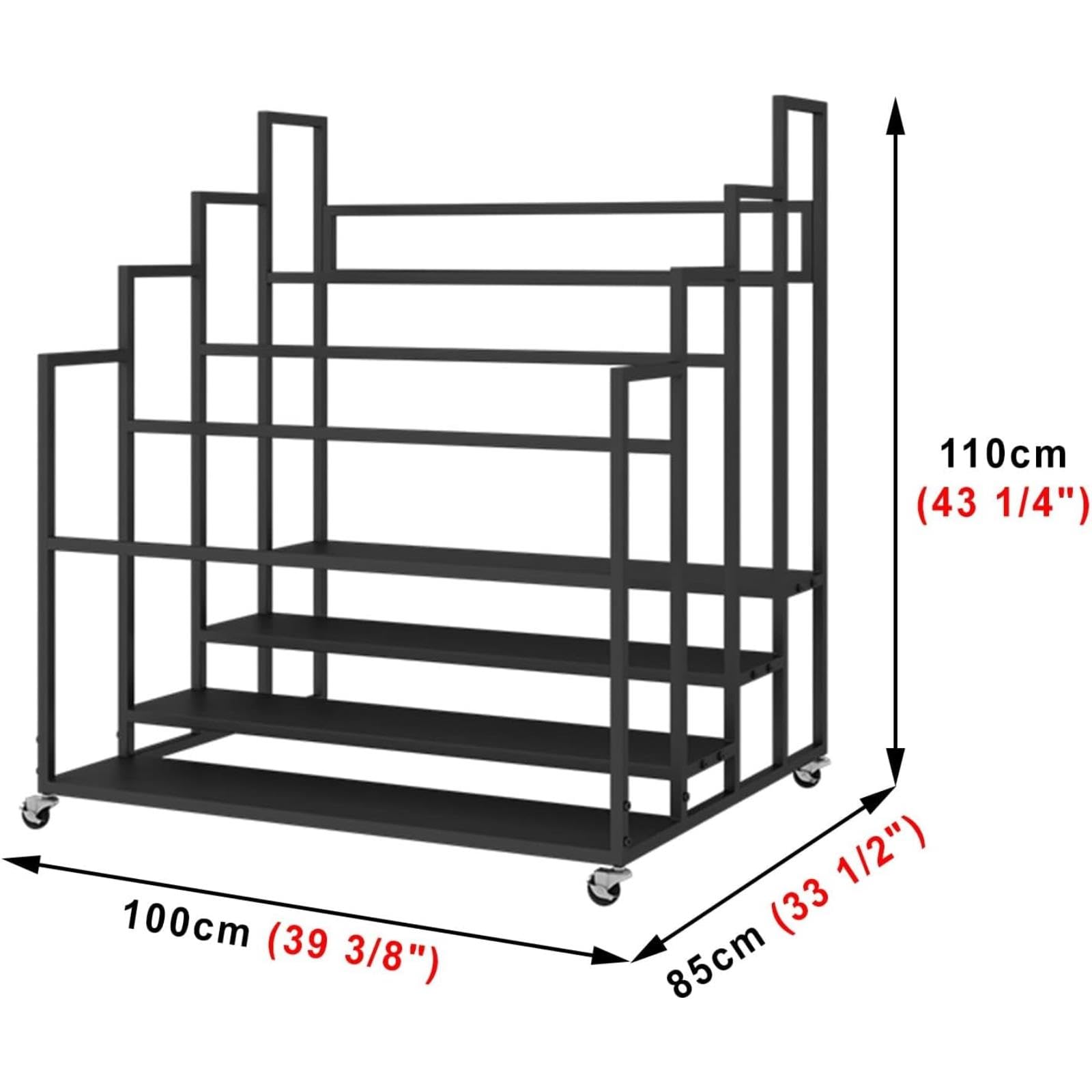 Scaffale portaoggetti per tappetino da yoga, organizer resistente per palestra domestica, supporto mobile per 20 tappetini, soluzione per riporre attrezzature per il fitness