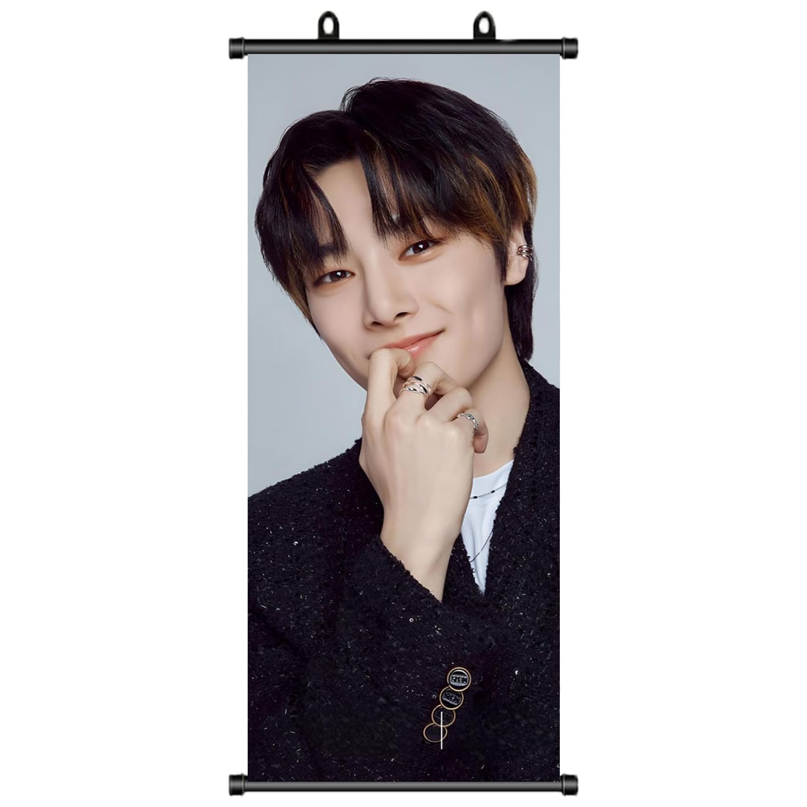Besoiser I.n Stray Kids Stray Kids Roll Up Poster - Straykids Scroll Fan Item - Birthday Decoration - Wall Decor Fabric - 70 X 30 Cm