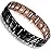 Feraco Copper Bracelet for Men-Magnetic Bracelets 99.99% Pure Copper Jewelry Gift with Adjustable Sizing Tool, Magnetic Field Therapy Jewelry(Black)