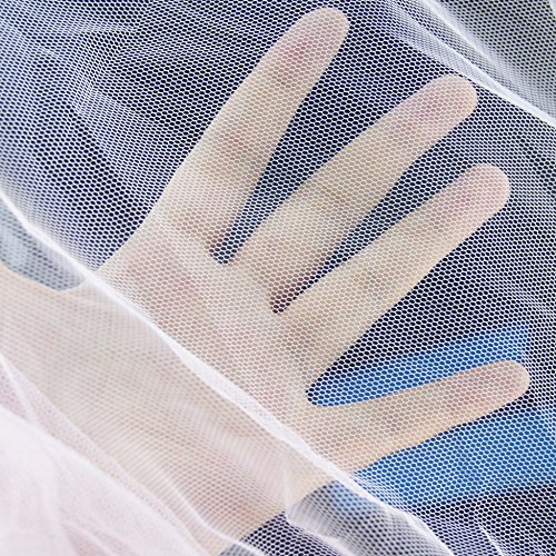Ecover Mosquito Net DIY Fabric Insect Pest Barrier Netting Curtains for Home/Travel/Camping, 10ft x 54", White
