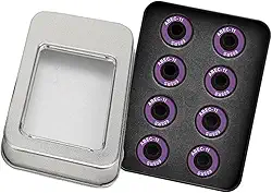 Almencla Rolamentos de cerâmica para skate de velocidade com blindagem 608 RS ABEC-11 Conjunto de 8 unidades para patinetes de skate.