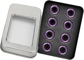 Almencla Rolamentos de cerâmica para skate de velocidade com blindagem 608 RS ABEC-11 Conjunto de 8 unidades para patinetes de skate.