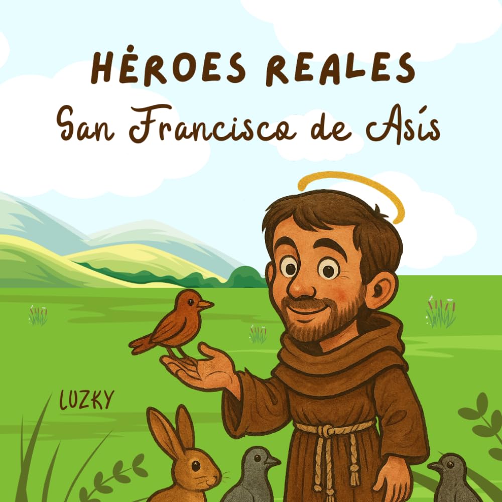 Héroes Reales - San Francisco de Asís: Historias de santos para colorear