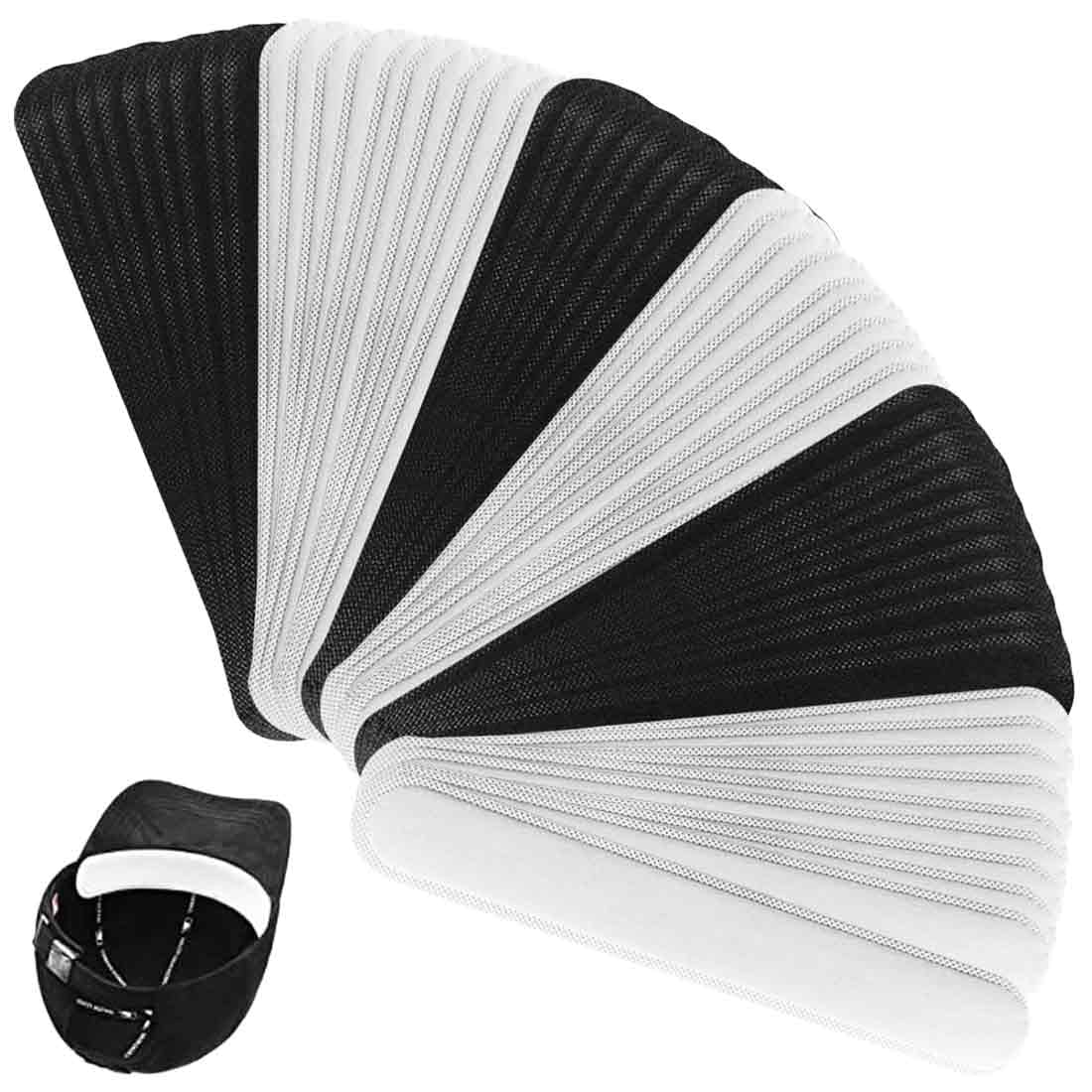 60 Pezzi Riduttore di Dimensioni per Cappello, Fascia per Cappello, Nastro per Taglie, Inserti Adattatori