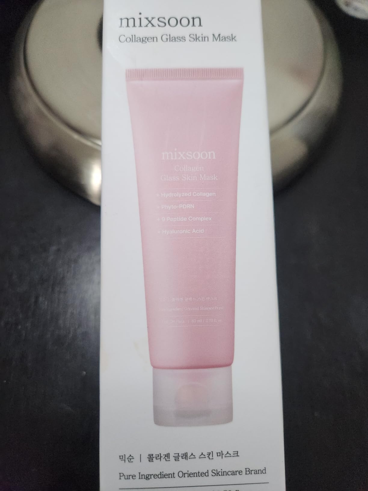 mixsoon Collagen Glass Skin Mask - Hydrating and Firming Collagen Wrapping Peel Off Mask, Low Molecular Face Mask, Radiant Smooth Finish for Glowing Skin 80ml / 2.71 fl.oz. Korean Glass Skin Care