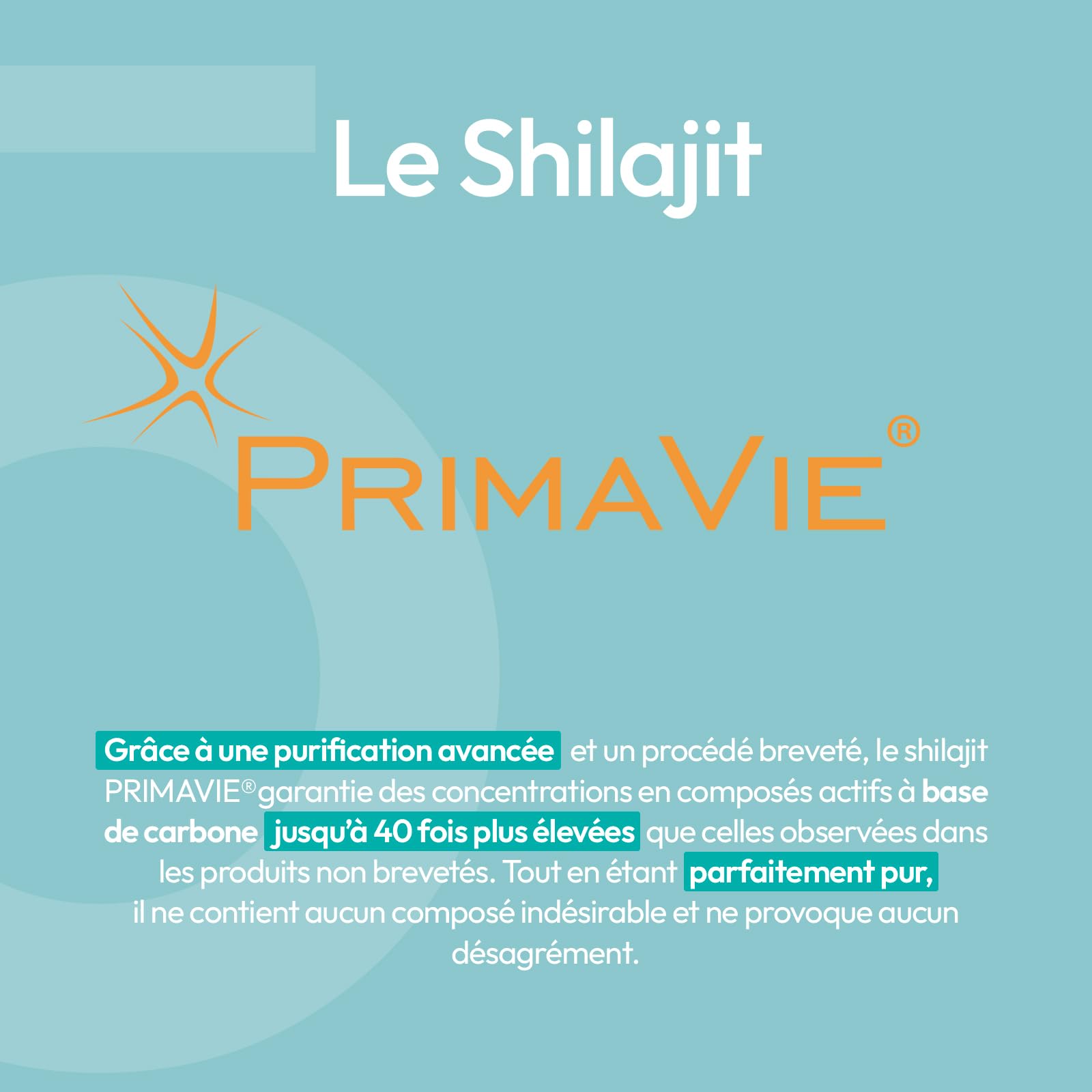 Shilajit Breveté PRIMAVIE® | Extrait Pur en Gélules | Immunité, Musculation et Articulations | Riche en Acide Fulvique (50%) et en Acide Humique (10%) | 60 Gélules Végétales | Eiyolab