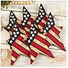 Flaggodblessamericastarornamentspackof6paintedwoodpatrioticusaflagstardecorationsformemorialday4thofjulyandveteransdayamericanawreathschristmastreesanddisplays  Urban Country Home Decor Flag god bless america star ornaments pack of 6 painted wood patriotic usa flag star decorations for memorial day 4th of july and veterans day americana wreaths christmas trees and displays  urban country home decor