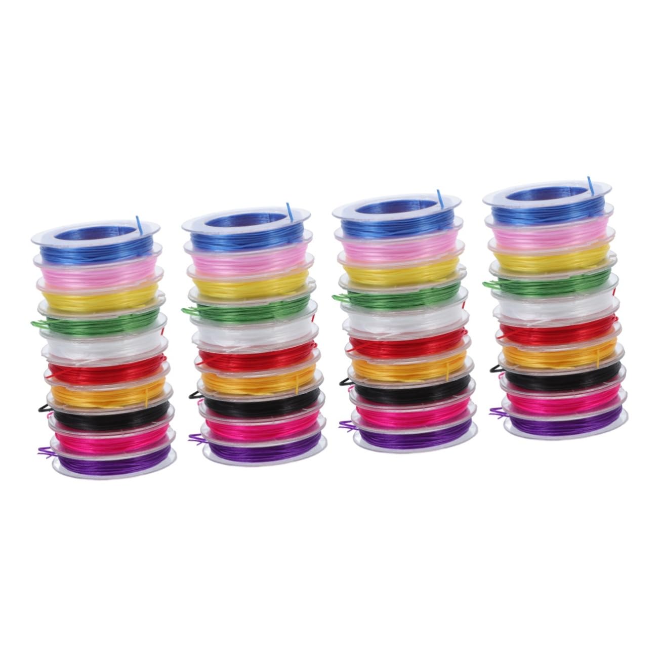COHEALI 40rolls Stretchy Thread Cord for Diy Bracelet Making Elastic String Jewelry Cord for Bracelet and Beading Projects