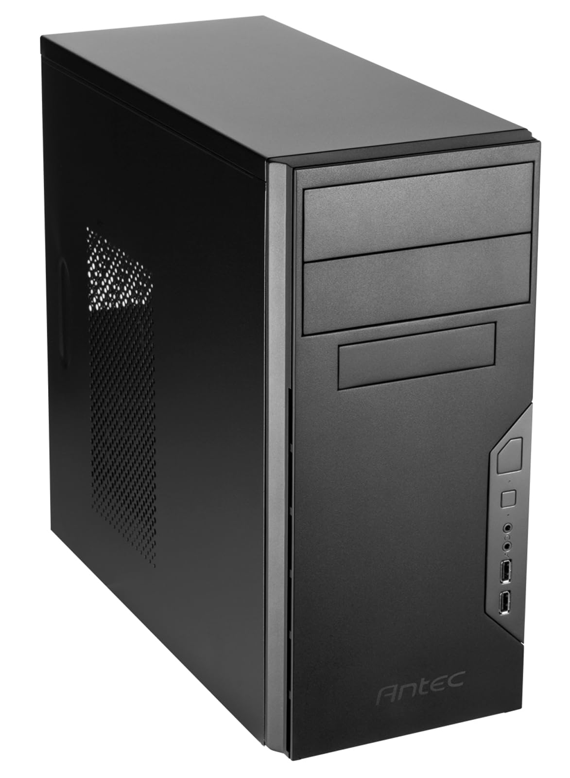 Antec VSK-3000B-U3/U2 Micro-ATX Computer Case - Black