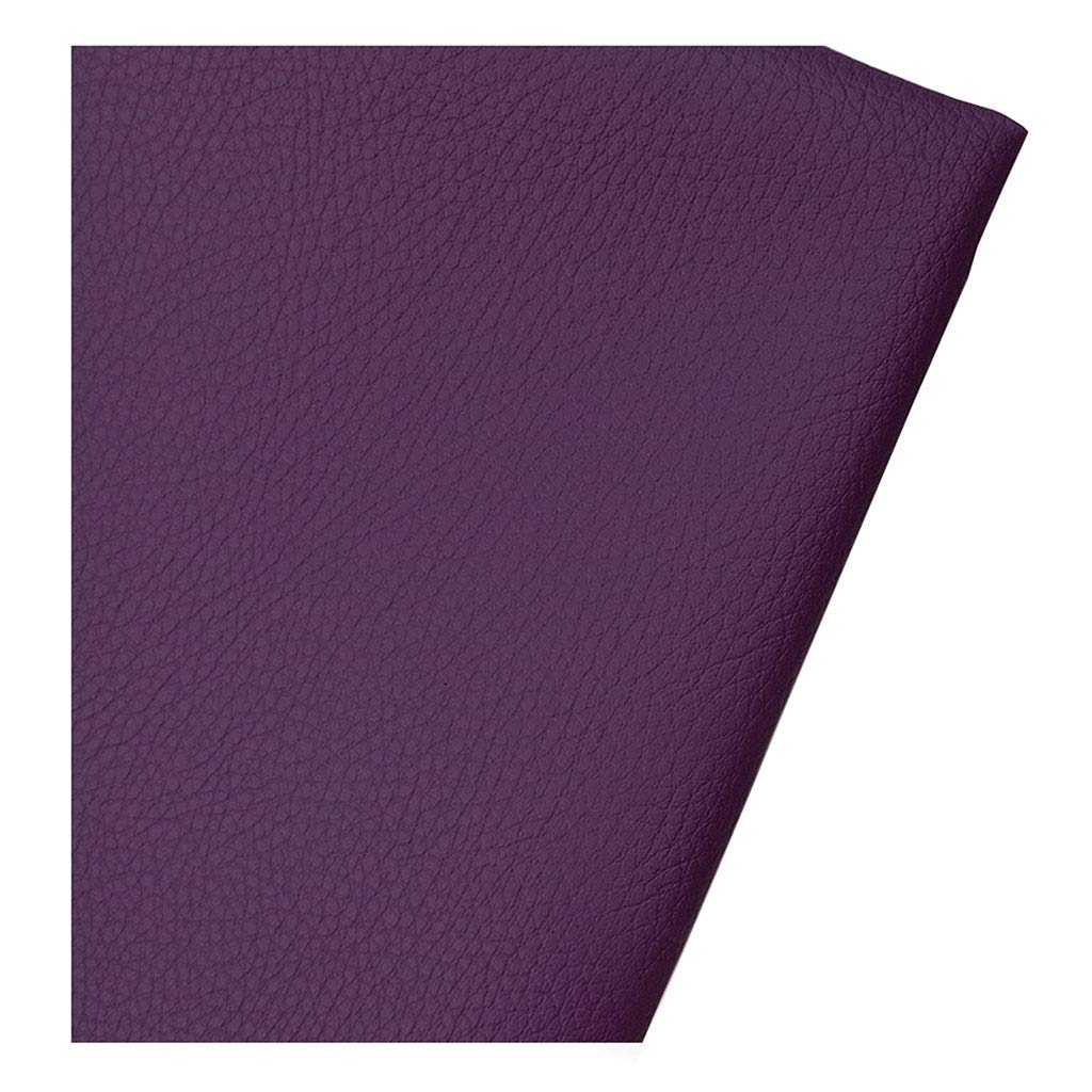Tkanina PU, 1 metr, 140 x 99 cm, grubość 0,75 mm, arkusz materiału ze sztucznej skóry syntetycznej, do rękodzieła, szycia DIY, sofy, torebki, dekoracji kokardek do włosów (fioletowy, 1,4 x 5 m)