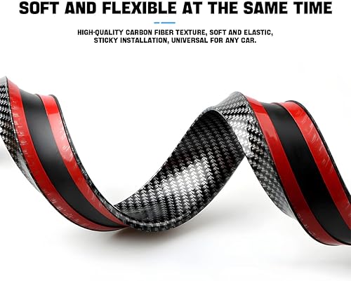 Miniatura 3 de Blilo Kit de alerón para maletero de automóvil, kit universal de barra de tira de ala trasera automotriz de 4.9 pies, instalación sin perforaciones,