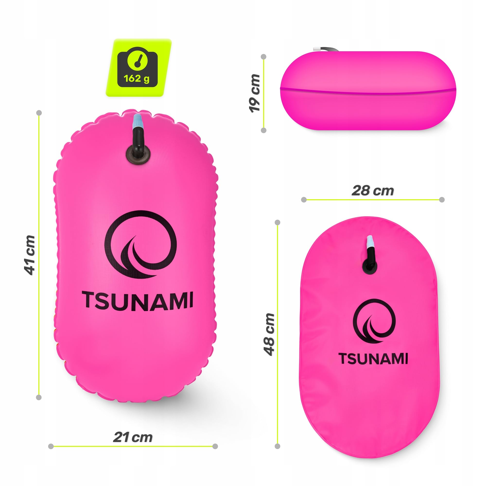 BOJKA ASEKURACYJNA WYPORNOŚCIOWA DO PŁYWANIA DMUCHANA BOJA TSUNAMI