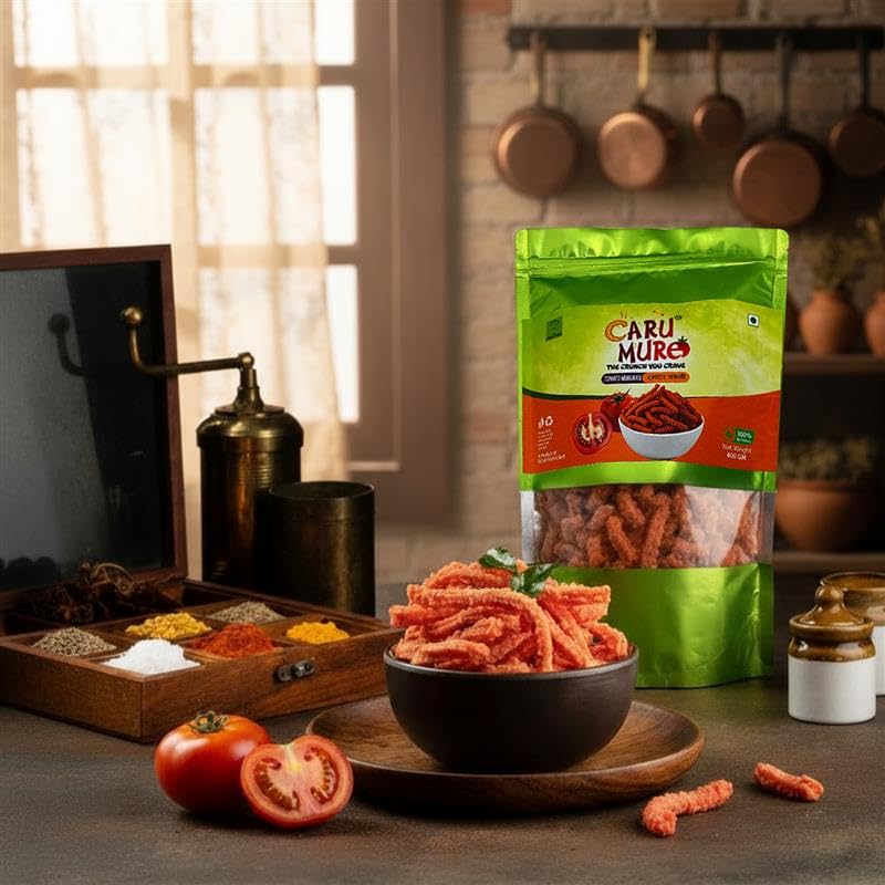 RASA FRESH N BEST ; PACKED FRESH AND BEST Tomato Murukku | Crispy & Spicy South Indian Chakli | Authentic Kerala Snack | Tangy Tea Time Crunch | Vegan, Fresh, Healthy Anytime Snacks (40g Pack) - Image 4 thumbnail