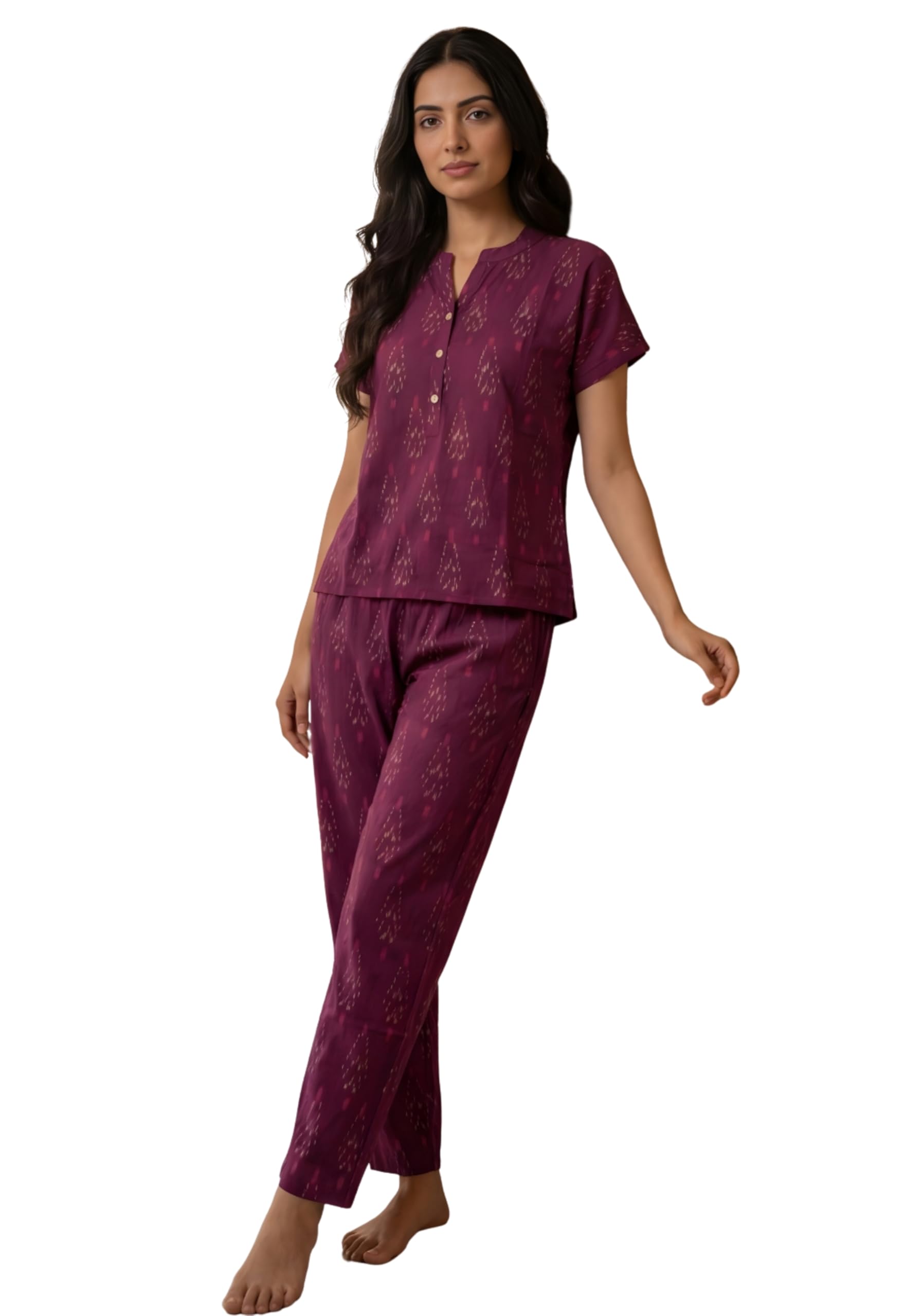stories of banno's swagger | Women's Pure Cotton Printed Night Suit | Pajama Set | Night Suit for Women-picture-38