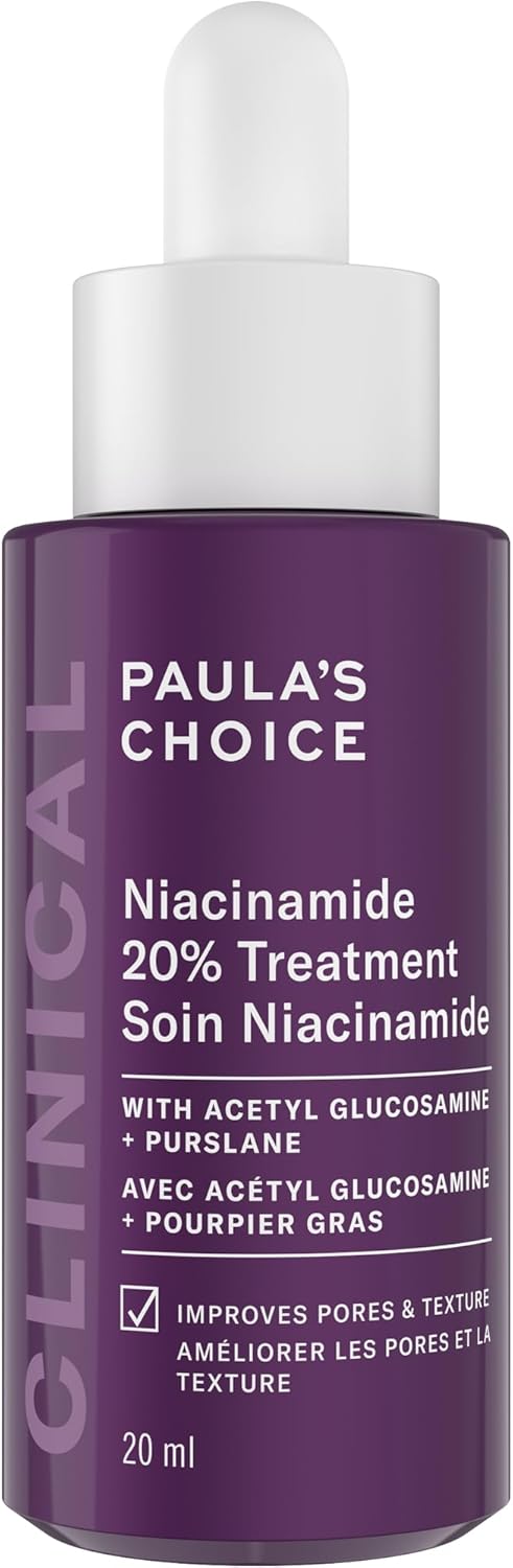 Paula’s Choice CLINICAL 20% Niacinamide Vitamin B3 Concentrated Serum, Anti-Aging Treatment for Discolouration & Minimizing Large Pores, Fragrance-Free, 20 ml Paula’s Choice CLINICAL 20% Niacinamide Vitamin B3 Concentrated Serum, Anti-Aging Treatment for Discolouration & Minimizing Large Pores, Fragrance-Free, 20 ml