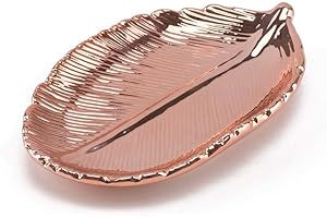 FairDeco Rose Gold Serving Tray with Electroplating Feature