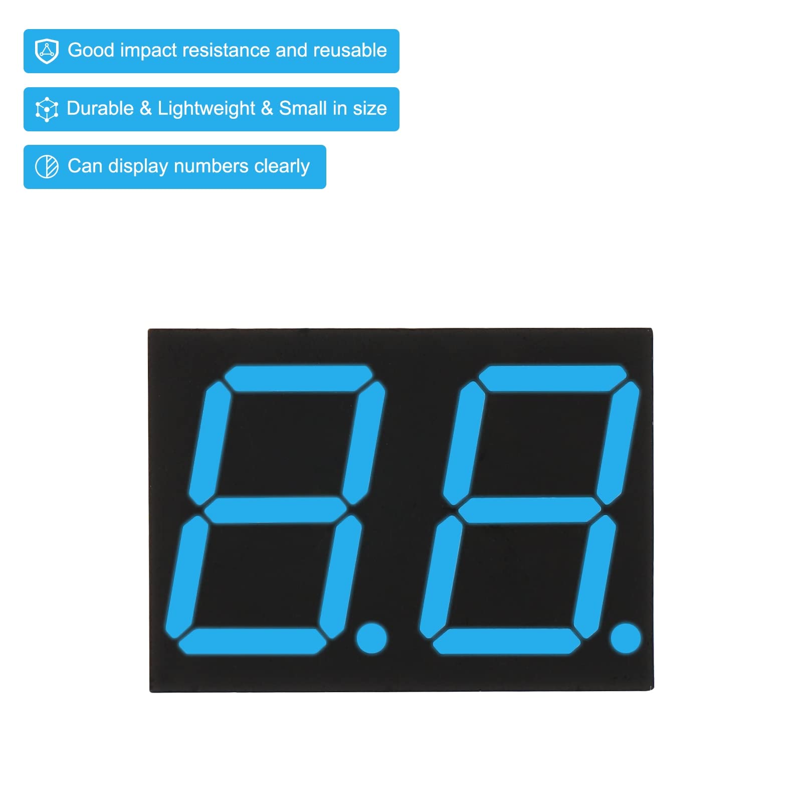 20 Stück Rote 7-Segment LED-Displays – 0,5 Zoll, Produktbild-Vorschau 3